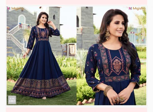 MAJISHA NX Avanti 1 Designer Anarkali Long Gown With Kurti 